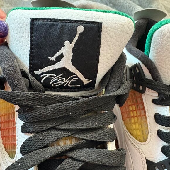 Jordan Women's Jordan 4 Rasta Green - Picture 9 of 16